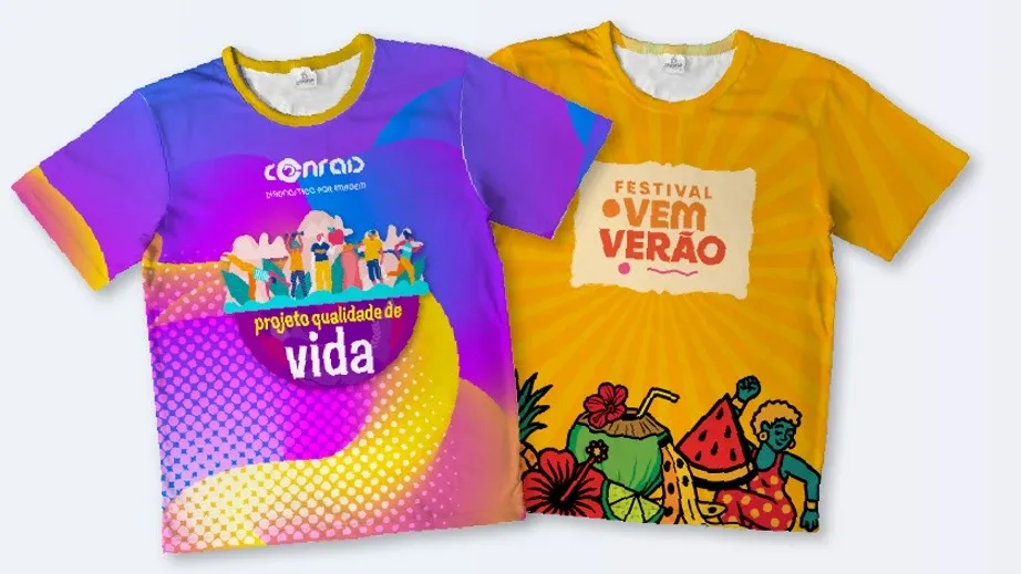 Sublimação - técnica de personalização em camisetas - Dobra Camisetas BH